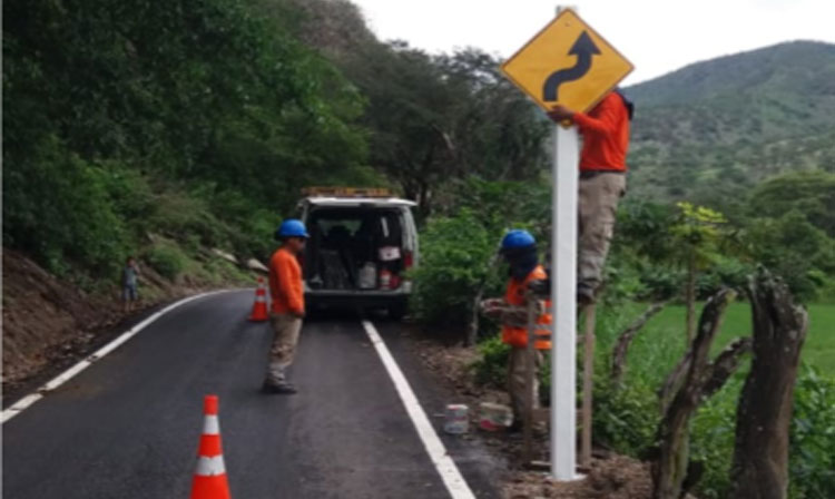 instalación de señales preventivas